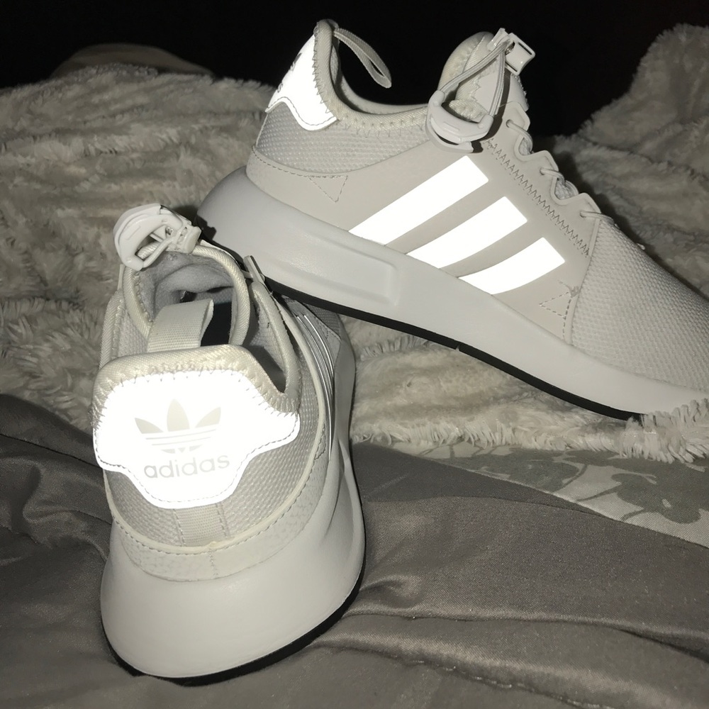 All white Adidas Ortholite X_PLR